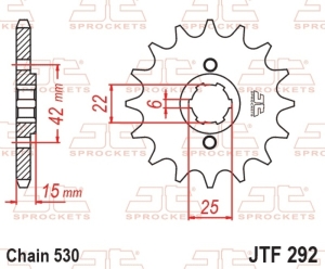 Piñón JT SPROCKETS acero...