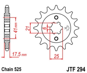 Piñón JT SPROCKETS acero...