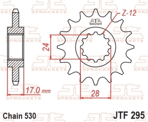 Piñón JT SPROCKETS acero...