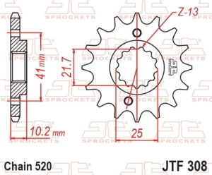 Piñón JT SPROCKETS acero...