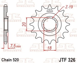 Piñón JT SPROCKETS acero...