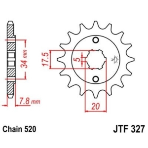 Piñón JT SPROCKETS acero...