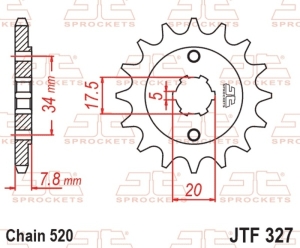 Piñón JT SPROCKETS acero...