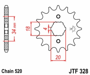 Piñón JT SPROCKETS acero...