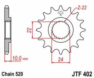 Piñón JT SPROCKETS acero...