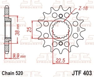 Piñón JT SPROCKETS acero...