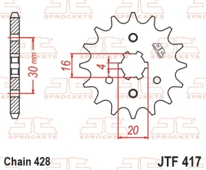 Piñón JT SPROCKETS acero...