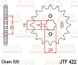 Piñón JT SPROCKETS acero...