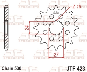 Piñón JT SPROCKETS acero...