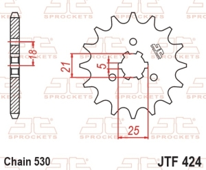 Piñón JT SPROCKETS acero...