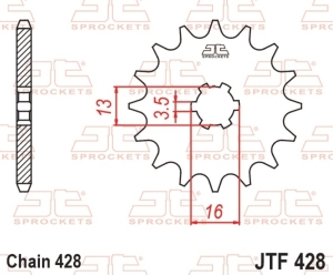 Piñón JT SPROCKETS acero...