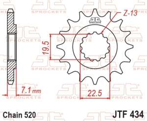 Piñón JT SPROCKETS acero...