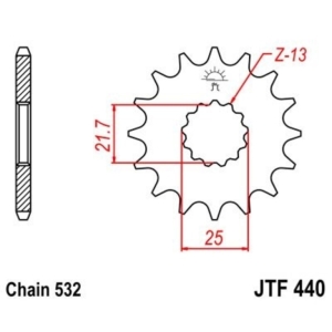 Piñón JT SPROCKETS acero...