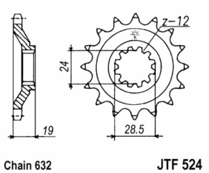 Piñón JT SPROCKETS acero...