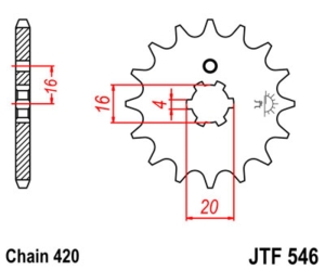 Piñón JT SPROCKETS acero...