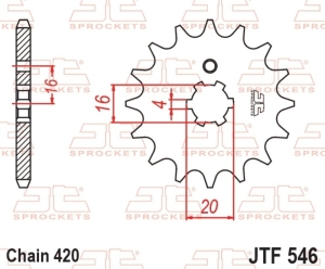 Piñón JT SPROCKETS acero...