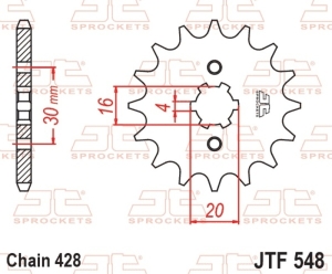 Piñón JT SPROCKETS acero...