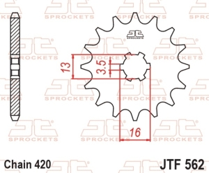 Piñón JT SPROCKETS acero...