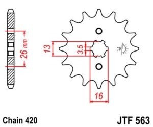 Piñón JT SPROCKETS acero...