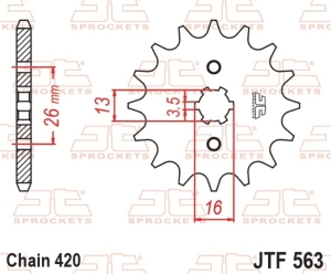 Piñón JT SPROCKETS acero...