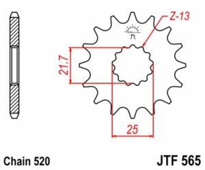 Piñón JT SPROCKETS acero...