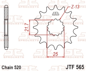 Piñón JT SPROCKETS acero...
