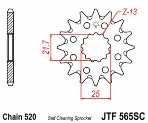 Piñón JT SPROCKETS acero...