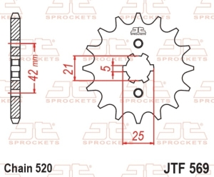 Piñón JT SPROCKETS acero...