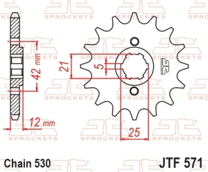 Piñón JT SPROCKETS acero...