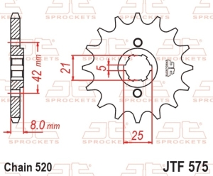 Piñón JT SPROCKETS acero...