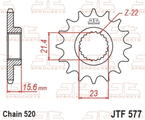 Piñón JT SPROCKETS acero...