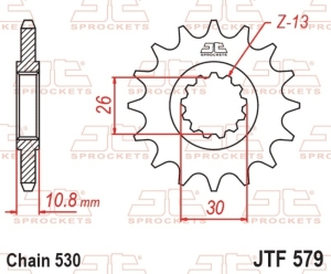 Piñón JT SPROCKETS acero...