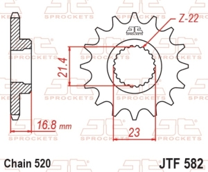 Piñón JT SPROCKETS acero...