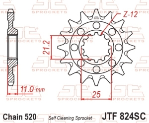 Piñón JT SPROCKETS acero...