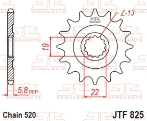 Piñón JT SPROCKETS acero...