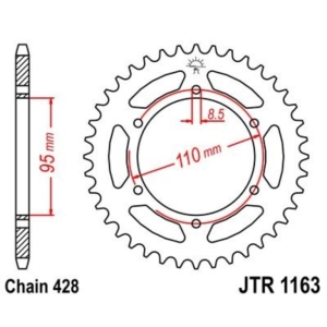 Corona JT 1163 de acero con...