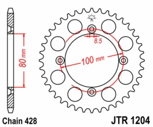 Corona JT SPROCKETS acero...