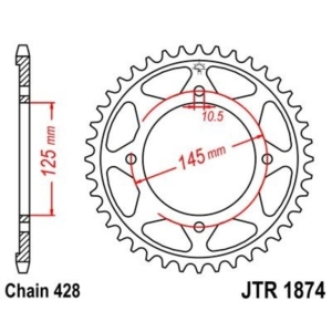 Corona JT 1874 de acero con...