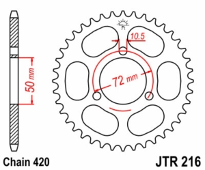 Corona JT SPROCKETS acero...