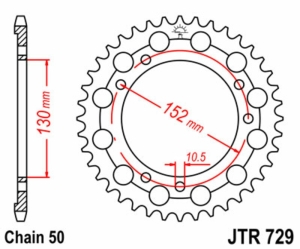 Corona JT SPROCKETS acero...