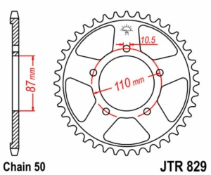 Corona JT SPROCKETS acero...