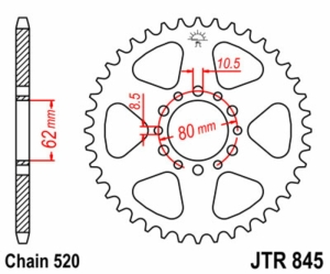 Corona JT SPROCKETS acero...