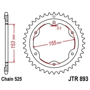 Corona JT 893 de zinc negro...