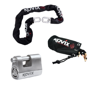 KOVIX KIT CADENA + CANDADO KC-KBL | KC10B-120 + KBL12 + KHL