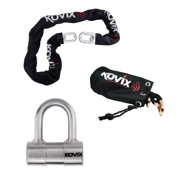 KOVIX KIT CADENA + CANDADO KC-KHSN | KC10B-150 + KHS-16-N + KHL