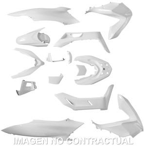 KIT PLASTICOS HERT HONDA PCX 125 15 PZAS BLANCO FRIO PERLADO