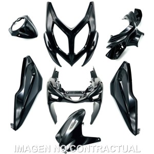 KIT PLASTICOS HERT YAMAHA AEROX NEGRO BRILLO