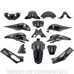 KIT PLASTICOS HERT HONDA SH 125-150 NEGRO BRILLO