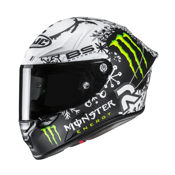 CASCO HJC RPHA 1 V2 CARBON SNOW DIABLO MC10SF