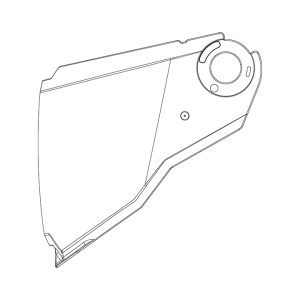 PANTALLA HJC HJ44 i80 TRANSPARENTE